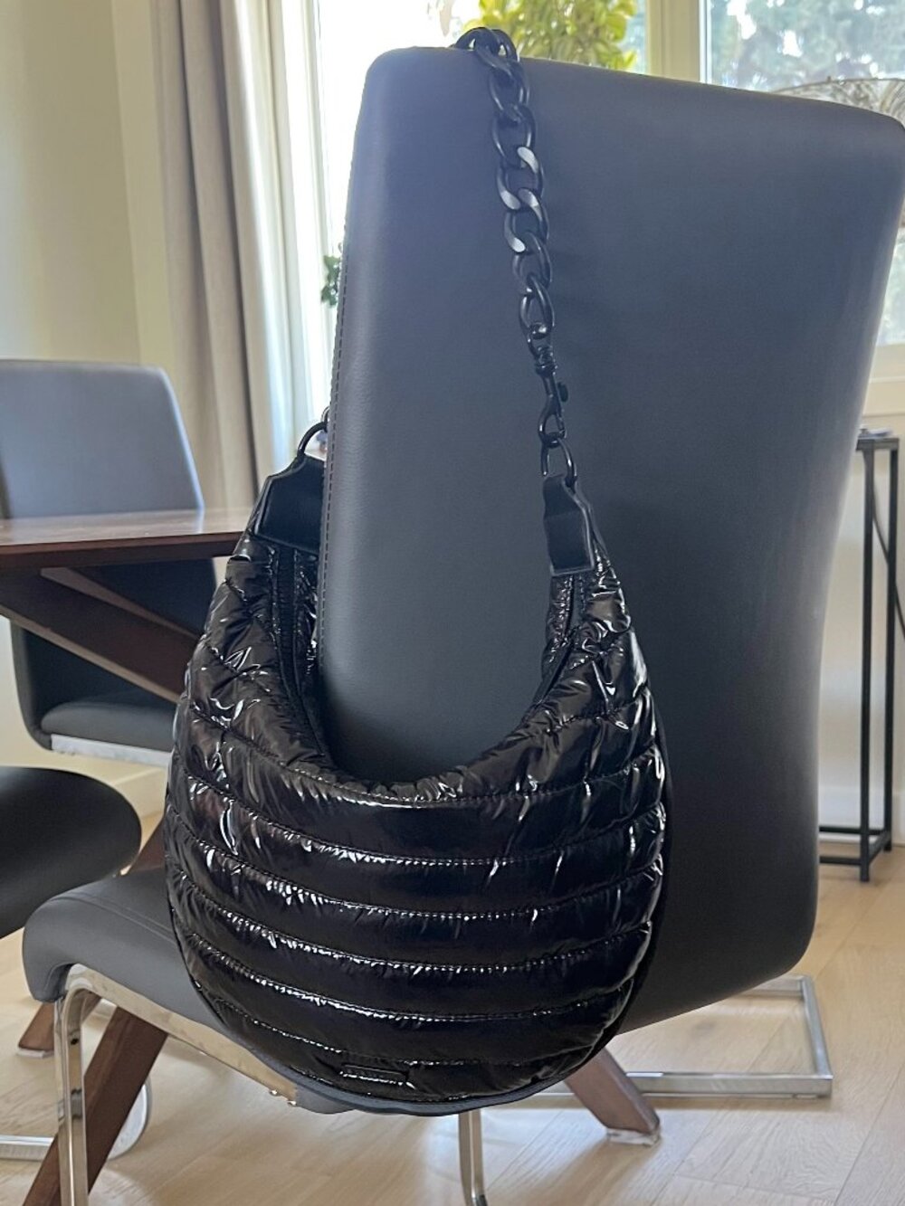 BCBGeneration Channel Quilted Sling Crossbody Bag